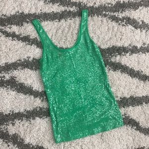 Sequin Express Tank Top